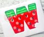 I2S Watermelon Alphabet Applique Set | Machine Embroidery Designs by JuJu