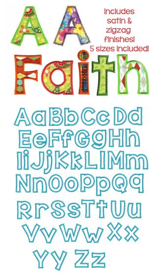 Behind Hazel Eyes Alphabet font Applique Machine Embroidery Designs by JuJu 