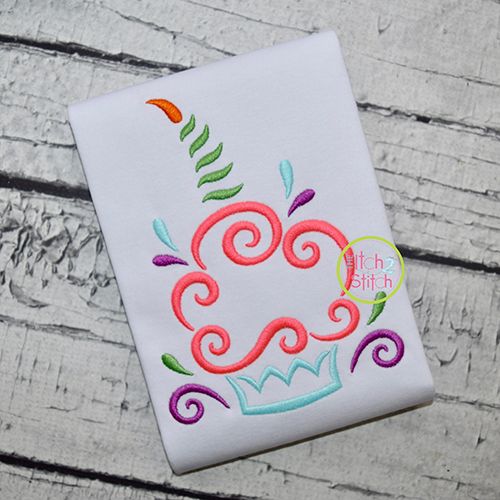 All Occasion Swirly Cupcake Embroidery | Machine Embroidery Designs by JuJu