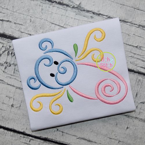 All Occasion Swirly Diaper Pin Embroidery | Machine Embroidery Designs by JuJu