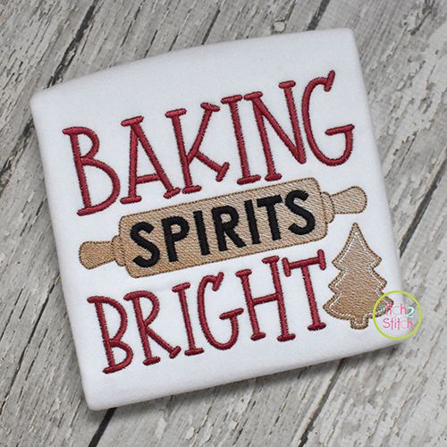 Baking Spirits Bright Embroidery | Machine Embroidery Designs by JuJu