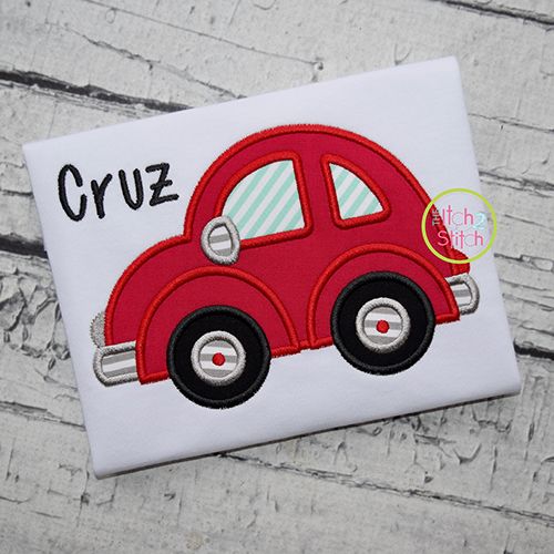 Basic Car Applique | Machine Embroidery Designs by JuJu