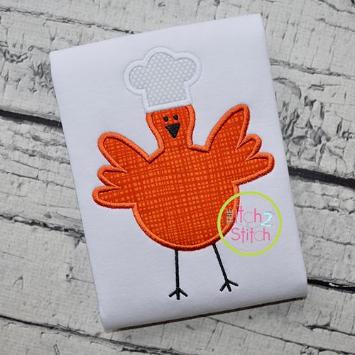 Chef Hen Applique | Machine Embroidery Designs by JuJu
