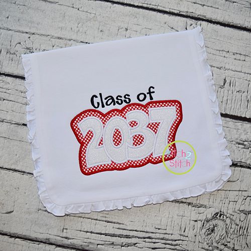 Class of 2037 Double Applique | Machine Embroidery Designs by JuJu