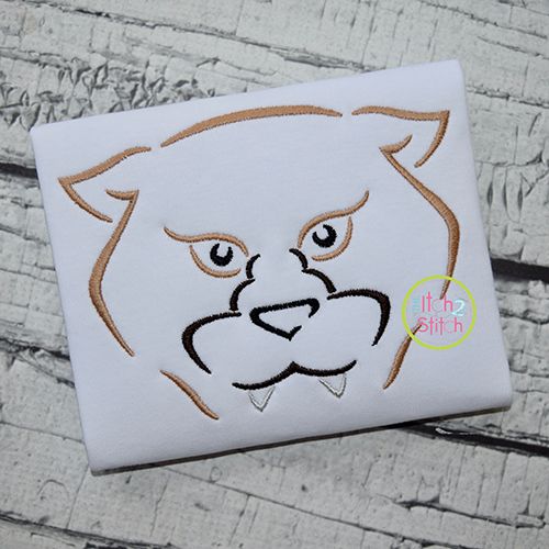 Cougar Mascot Embroidery | Machine Embroidery Designs by JuJu