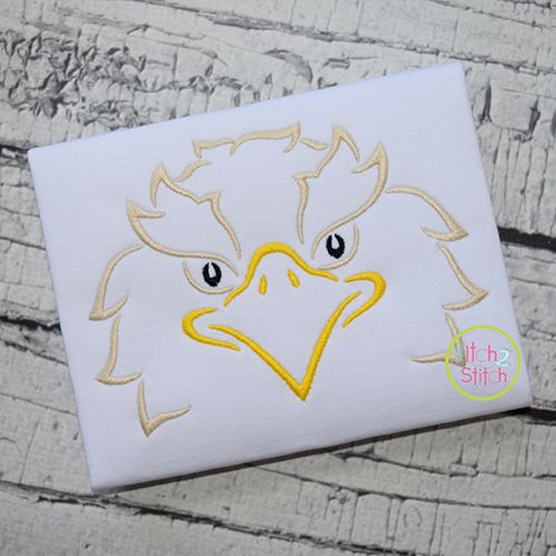 Eagle Mascot Embroidery | Machine Embroidery Designs by JuJu