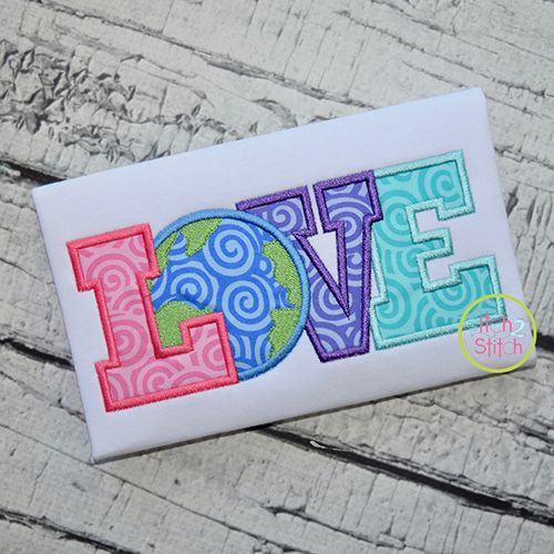 Earth Love Applique | Machine Embroidery Designs by JuJu