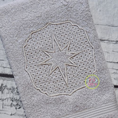 Embossed Star Embroidery | Machine Embroidery Designs by JuJu