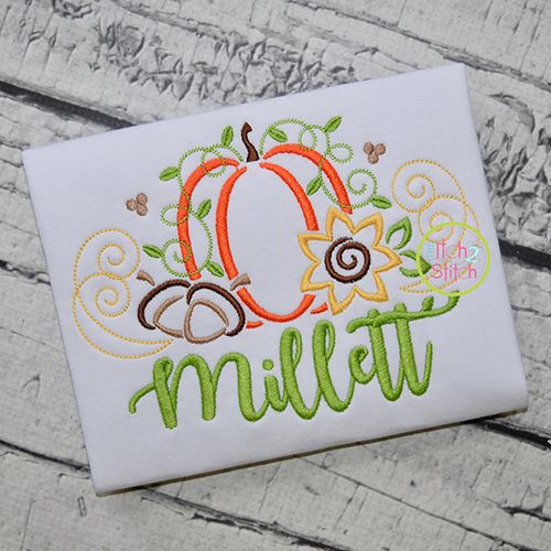 Fall Flourish Embroidery | Machine Embroidery Designs by JuJu