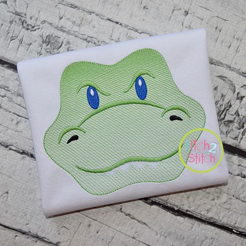Gator Face Boy Sketch Embroidery | Machine Embroidery Designs by JuJu