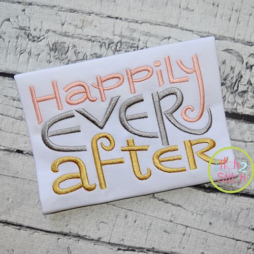 Happily Ever After Embroidery | Machine Embroidery Designs by JuJu