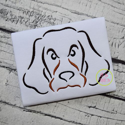 Hound Dog Mascot Embroidery | Machine Embroidery Designs by JuJu