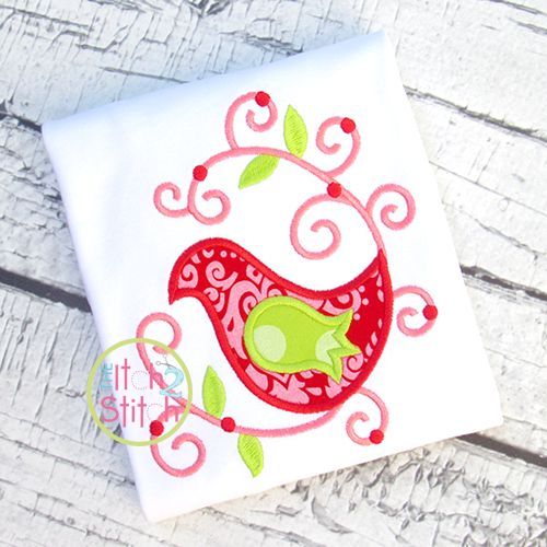 Hummingbird Applique | Machine Embroidery Designs by JuJu