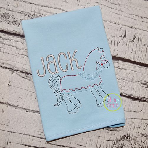 Knight Horse Embroidery | Machine Embroidery Designs by JuJu