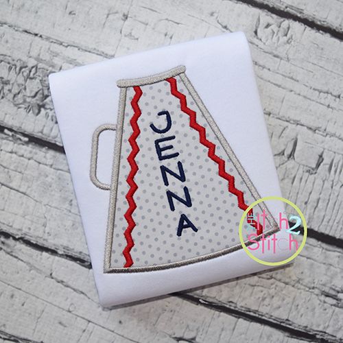 Megaphone Applique | Machine Embroidery Designs by JuJu