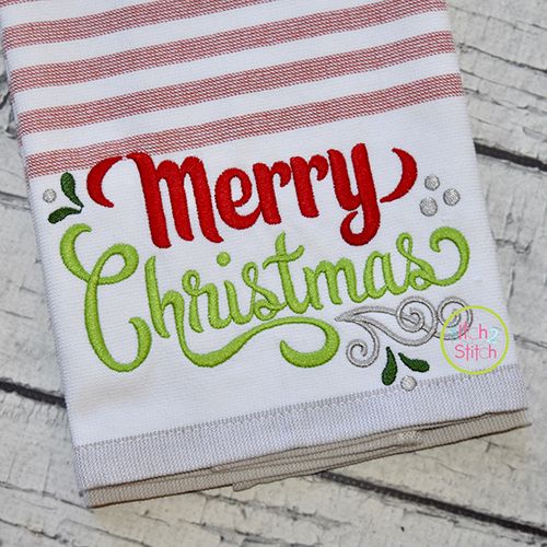 Merry Christmas 4 Embroidery | Machine Embroidery Designs by JuJu