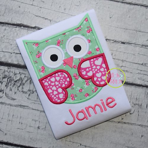 Owl 4 Applique | Machine Embroidery Designs by JuJu