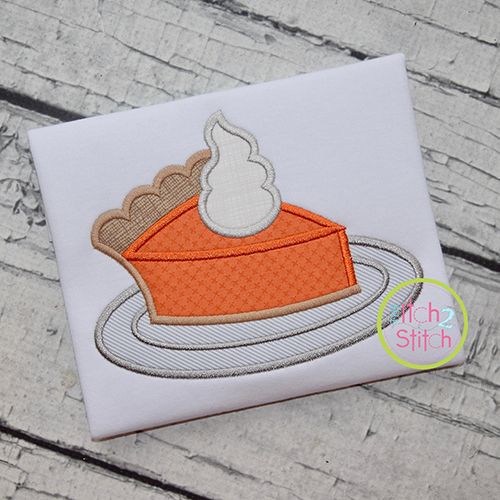 Pie Slice Applique | Machine Embroidery Designs by JuJu