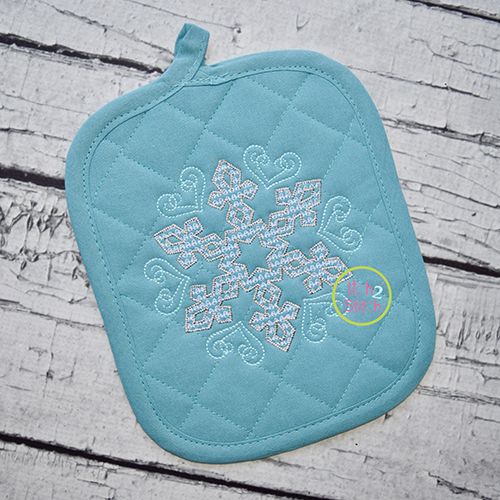 Snowflake Motif Embroidery | Machine Embroidery Designs by JuJu
