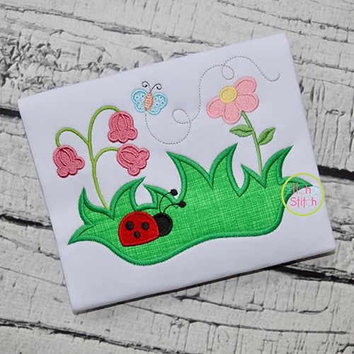 Spring Garden Applique | Machine Embroidery Designs by JuJu