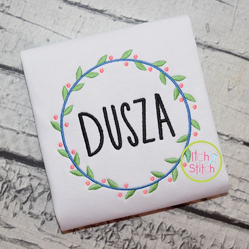 Sweet Wreath Embroidery Design | Machine Embroidery Designs by JuJu