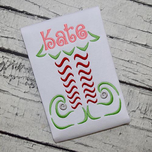 Swirly Elf Legs Embroidery | Machine Embroidery Designs by JuJu