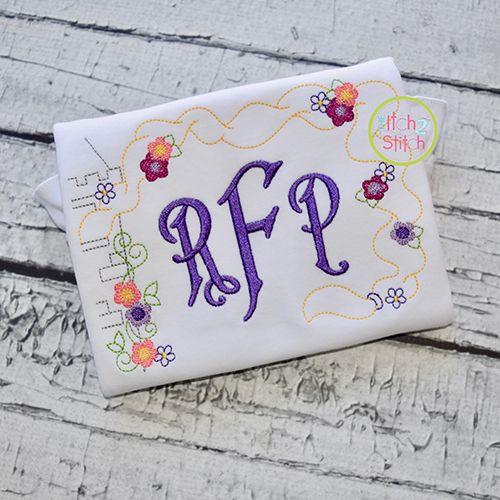 Tower Princess Frame Embroidery | Machine Embroidery Designs by JuJu