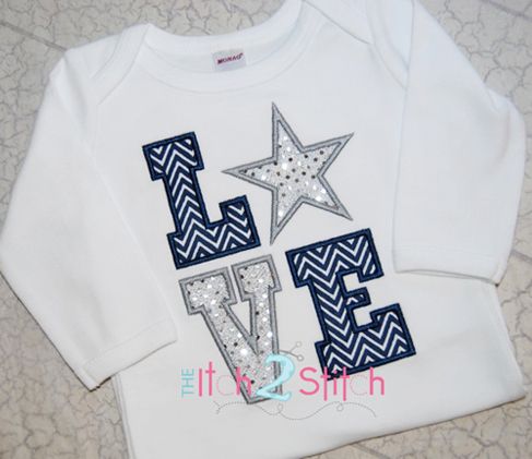 Star LOVE Applique | Machine Embroidery Designs by JuJu