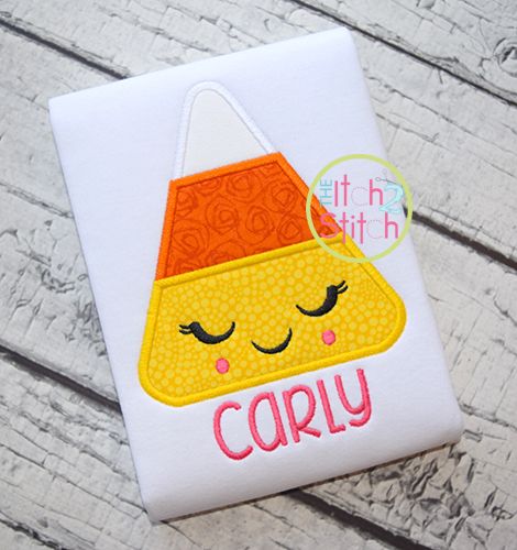 Shy Candy Corn Applique | Machine Embroidery Designs by JuJu