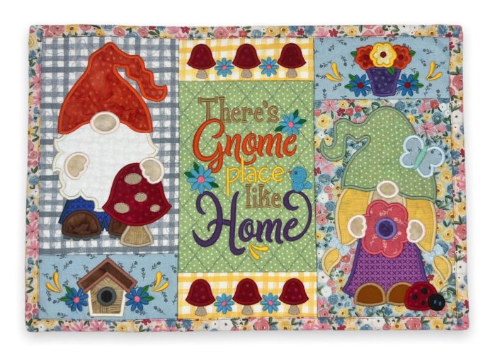 ITH Gnome Placemat | Machine Embroidery Designs by JuJu