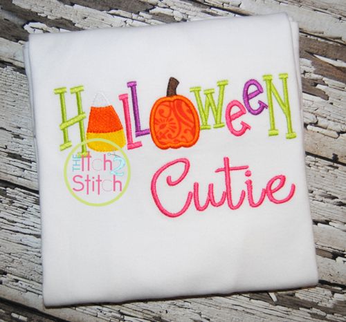 Halloween Cutie Applique | Machine Embroidery Designs by JuJu