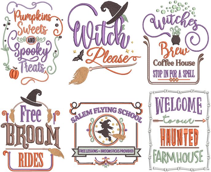 Farm Fresh Halloween 1 | Machine Embroidery Designs by JuJu