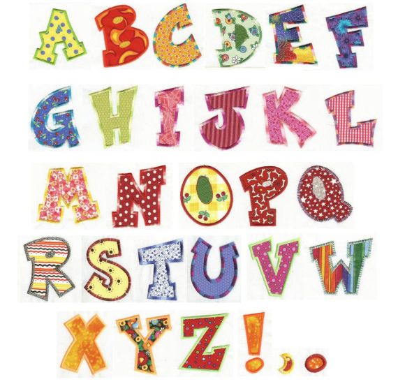 Fun Applique Alphabet | Machine Embroidery Designs by JuJu