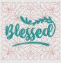 Be Blessed Quilt Blocks Machine Embroidery Designs by JuJu