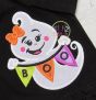 Boo Banner Ghost Girl Applique | Machine Embroidery Designs by JuJu
