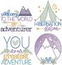 Baby Adventure Word Art 2 | Machine Embroidery Designs by JuJu