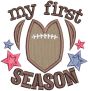 Football Word Art 4 | Machine Embroidery Designs by JuJu