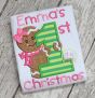 First Christmas Gingerbread Applique | Machine Embroidery Designs by JuJu