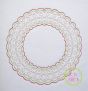 Gingerbread Motif Circle Frame Embroidery | Machine Embroidery Designs by JuJu