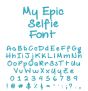 My Epic Selfie Embroidery Font Machine Embroidery Designs by JuJu