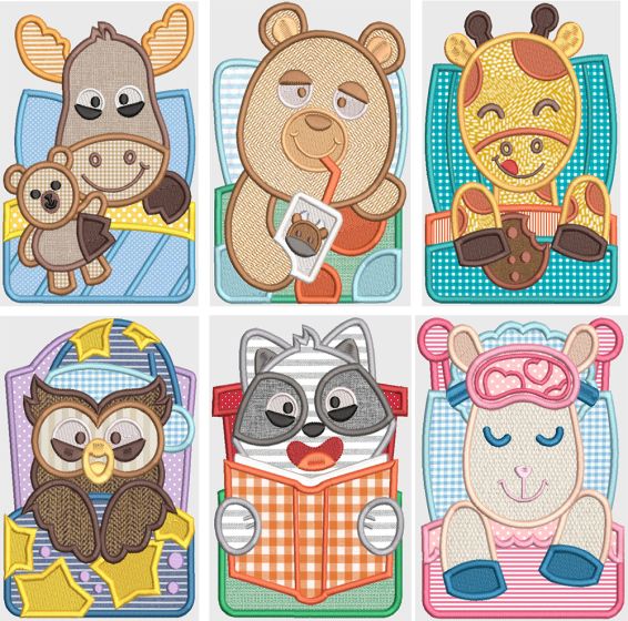 Bedtime Snuggles Machine Embroidery Designs by JuJu