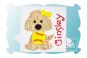 Baseball Dog Girl Applique | Machine Embroidery Designs by JuJu