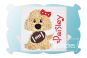 Football Dog Girl Applique | Machine Embroidery Designs by JuJu