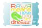 RAWR Means I Love You Applique | Machine Embroidery Designs by JuJu