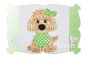 Saint Patricks Day Dog Girl Applique | Machine Embroidery Designs by JuJu