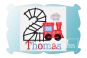 Train Track Birthday Numbers Applique | Machine Embroidery Designs by JuJu