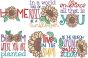 Sunflowers Word Art 1 | Machine Embroidery Designs by JuJu