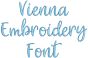 Vienna Embroidery Font | Machine Embroidery Designs by JuJu