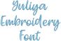 Yuliya Embroidery Font | Machine Embroidery Designs by JuJu