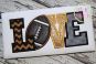 Football Love 2 Applique | Machine Embroidery Designs by JuJu